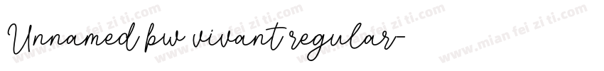 Unnamed bw vivant regular字体转换